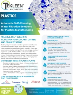 Plastics Industry Single Sheet